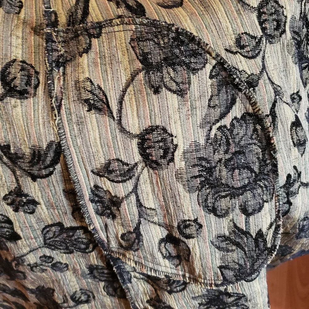 Vintage HabitaT clothes to live in Tapestry Woven Jacquard Coat/Long Blazer - Picture 15 of 16